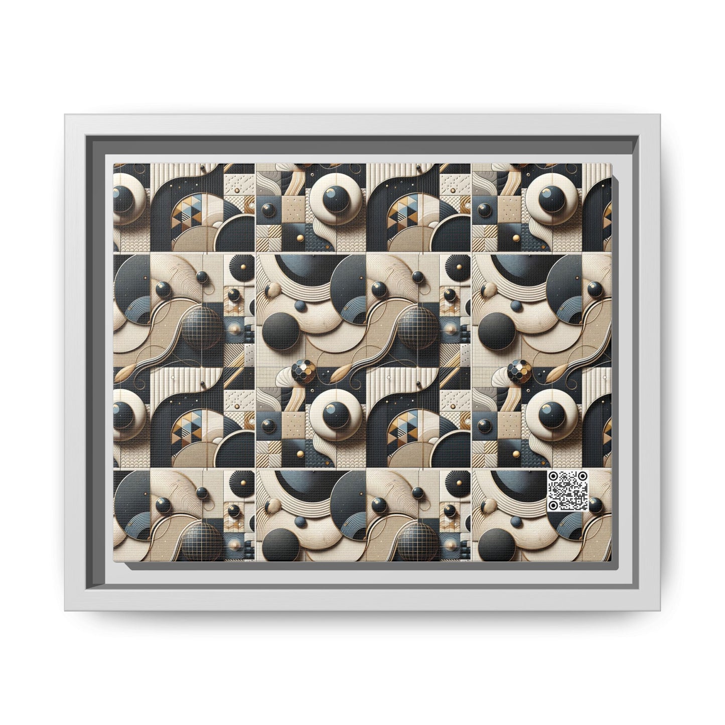 Tech-forward Luxe Streetwear Tech Luxe Fusion Matte Canvas, Framed (multi-color) - 8404 Design-71 B