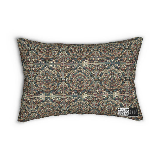 Urban Renaissance Historical Fusion With Street Edge Spun Polyester Lumbar Pillow - 8404 Design-57 S
