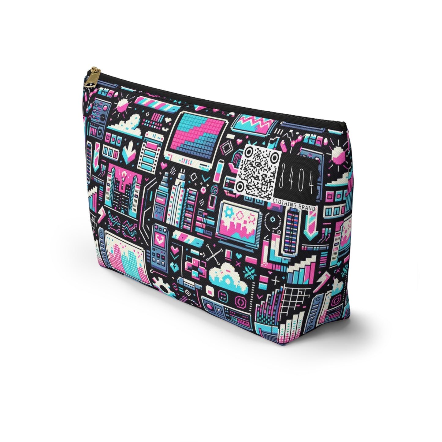 Digital Rebellion Youthful Streetwear with a Rebellious Digital Twist Accessory Pouch W T-bottom - 8404 Design-71