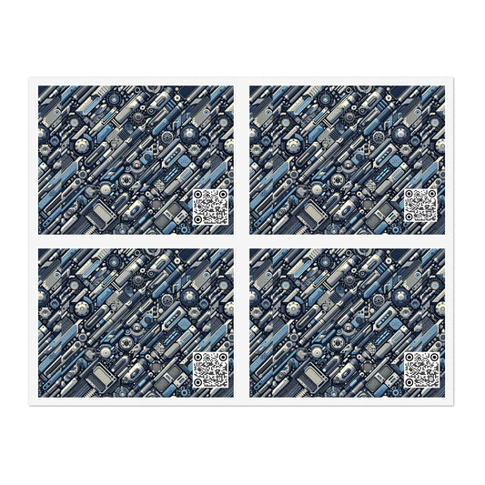 Tech Utility Fusion Tech-Forward Utility With a Futuristic Edge Sticker Sheets - 8404 Design-50