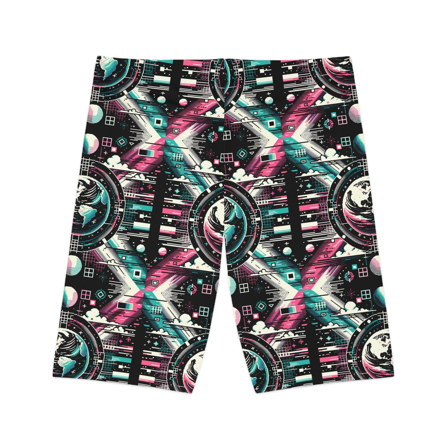 Digital Artistry Digital-native Streetwear Women's Bike Shorts - 8404 Design-62