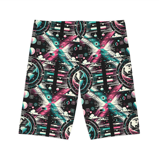 Digital Artistry Digital-native Streetwear Women's Bike Shorts - 8404 Design-62