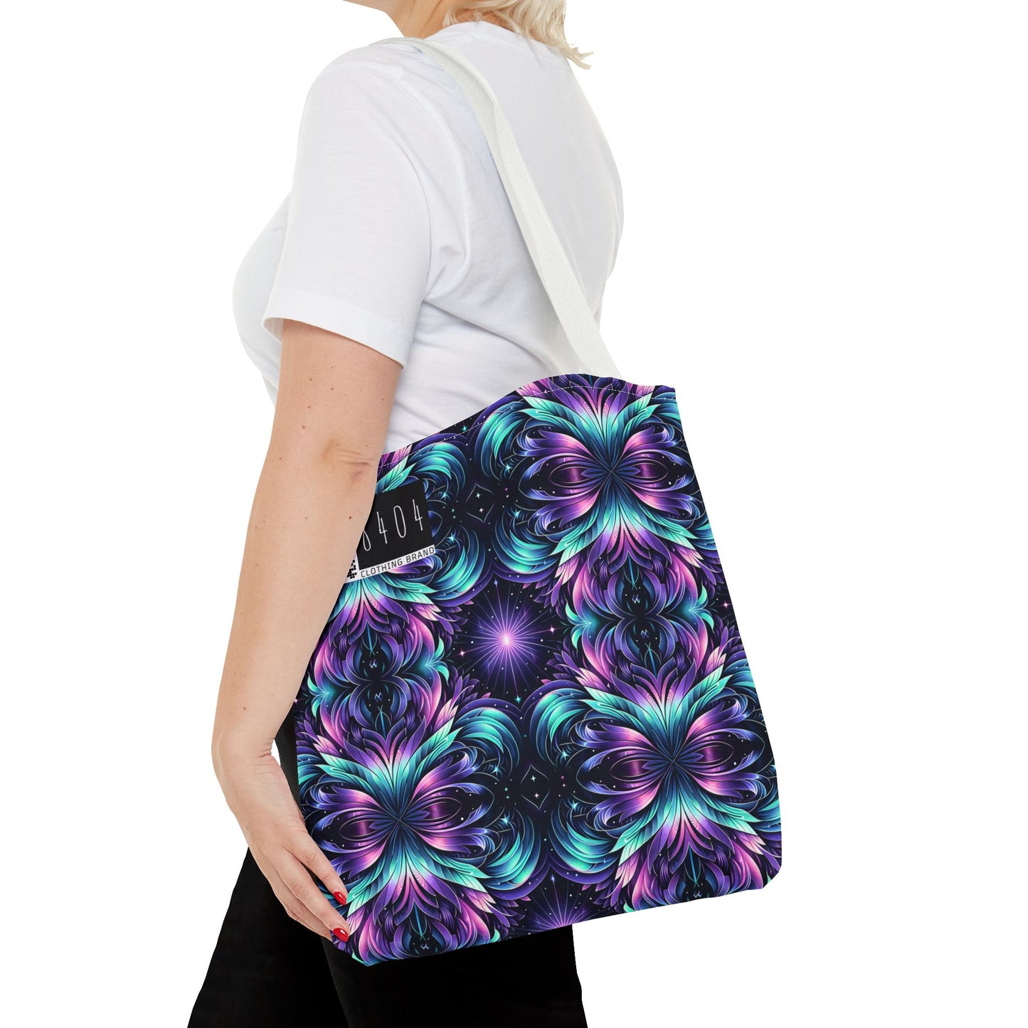 Iridescent Dream Futuristic Tech Tote Bag - 8404 Design-60