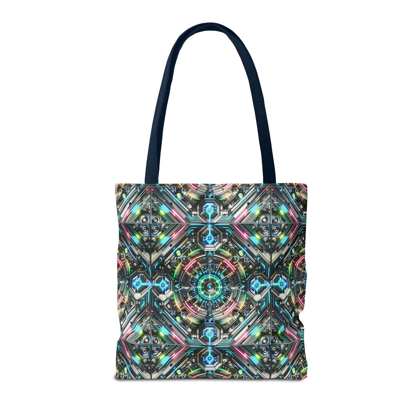 Tech-Infused Futurism Futuristic Tech Tote Bag - 8404 Design-53