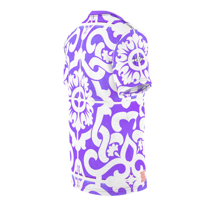 8404 Design Unisex Cut & Sew Tee - "pattern 6 Purple" - S/m/l/xl/2xl/3xl T-Shirt