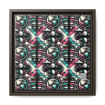 Digital Artistry Digital-native Streetwear Matte Canvas, Framed (multi-color) - 8404 Design-62 B