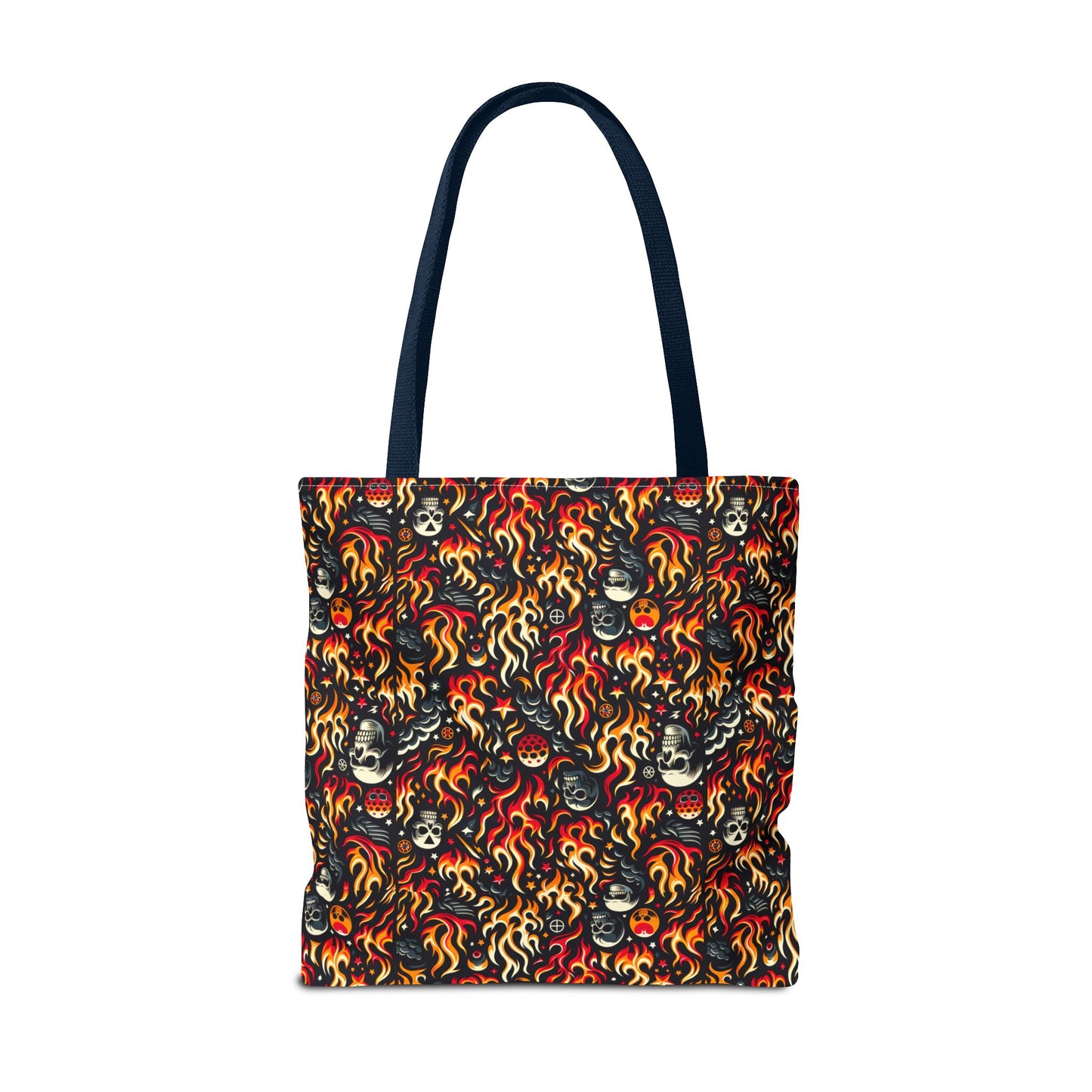Flame Graphics Maximalist Streetwear Tote Bag - 8404 Design-76