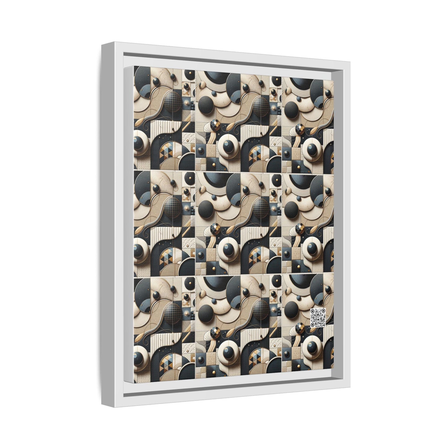 Tech-forward Luxe Streetwear Tech Luxe Fusion Matte Canvas, Framed (multi-color) - 8404 Design-71 A