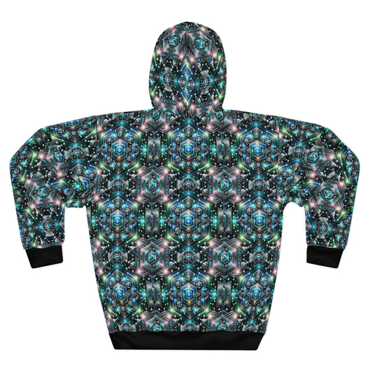 Tech-Infused Futurism Futuristic Tech Pullover Hoodie - 8404 Design-63