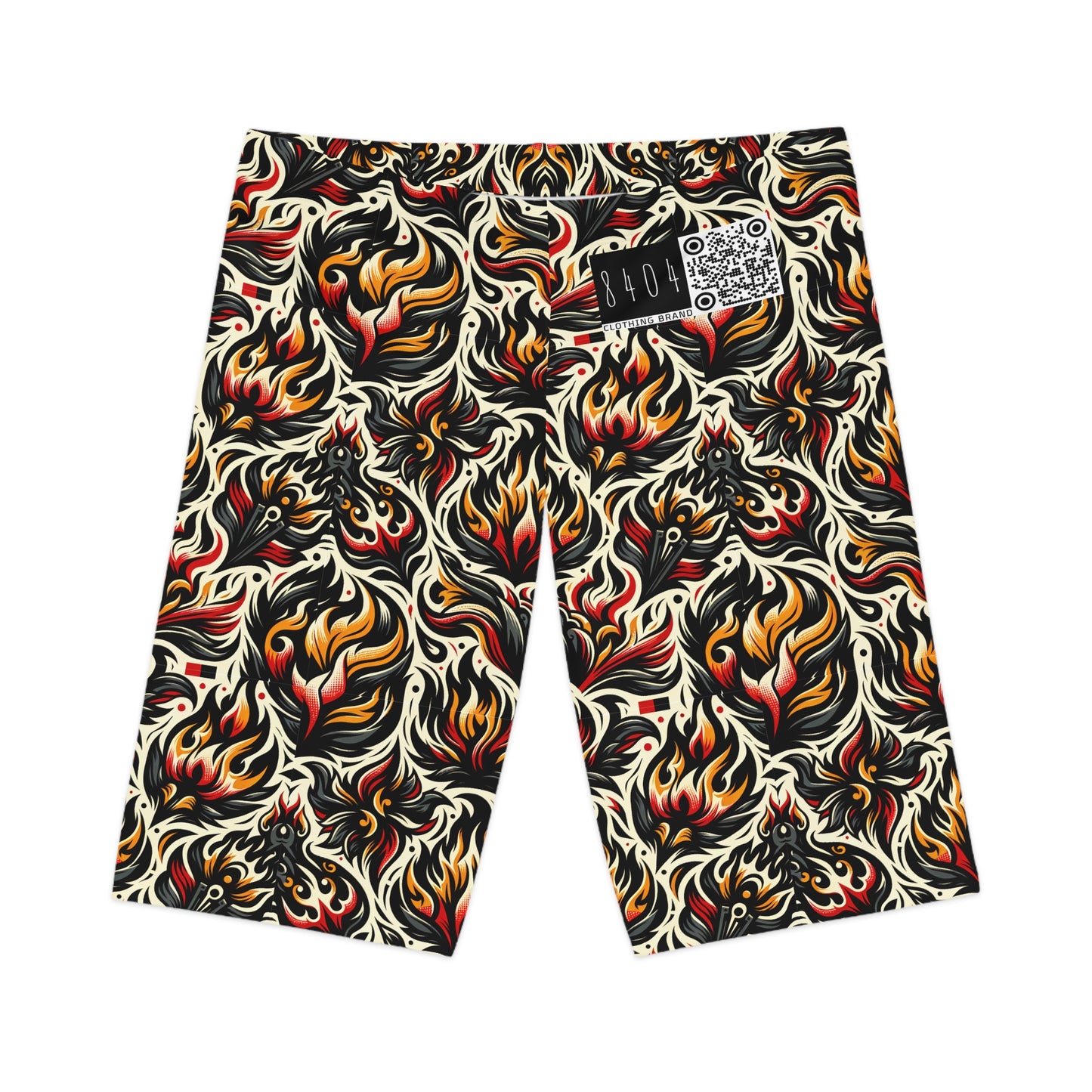 Fire & Flames Bold Streetwear Statement Women's Bike Shorts - 8404 Design-57