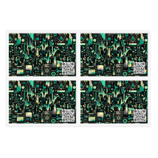 Digital Dystopia Tech Noir Sticker Sheets - 8404 Design-63