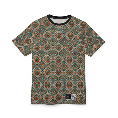 Cultural Fusion Tech Blend of Cultural Heritage With Tech-Inspired Elements Unisex Cut & Sew Tee - 8404 Design-74