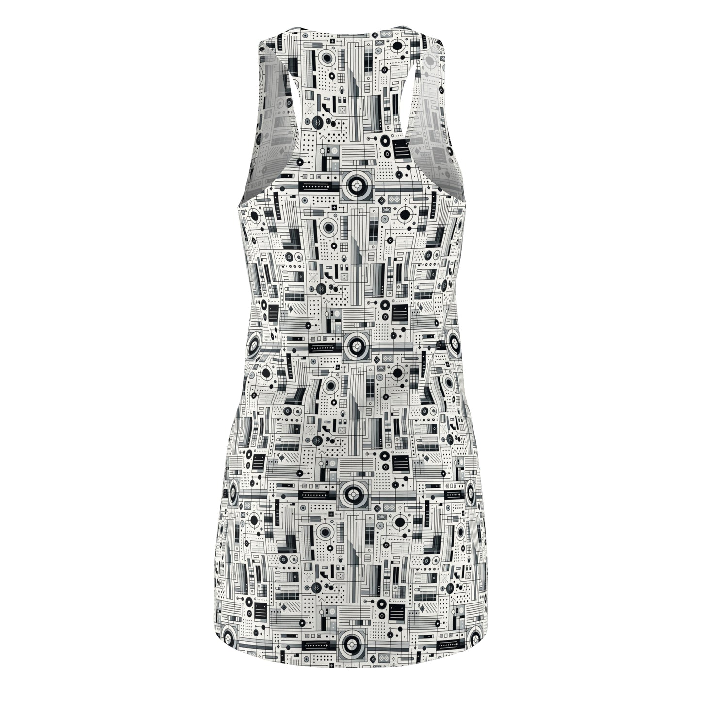 Digital Minimalism Minimalist Tech Women's Cut & Sew Racerback Dress - 8404 Design-53