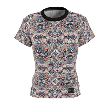 Digital Artisanal Fusion Digital Artisanal Women's Cut & Sew Tee - 8404 Design-65