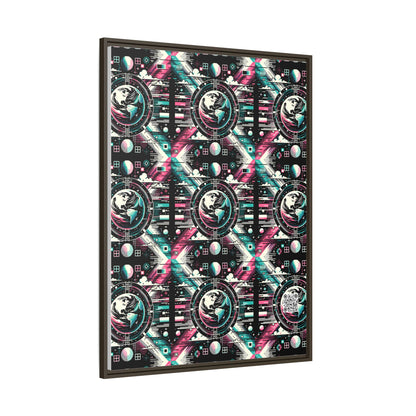 Digital Artistry Digital-native Streetwear Matte Canvas, Framed (multi-color) - 8404 Design-62 A