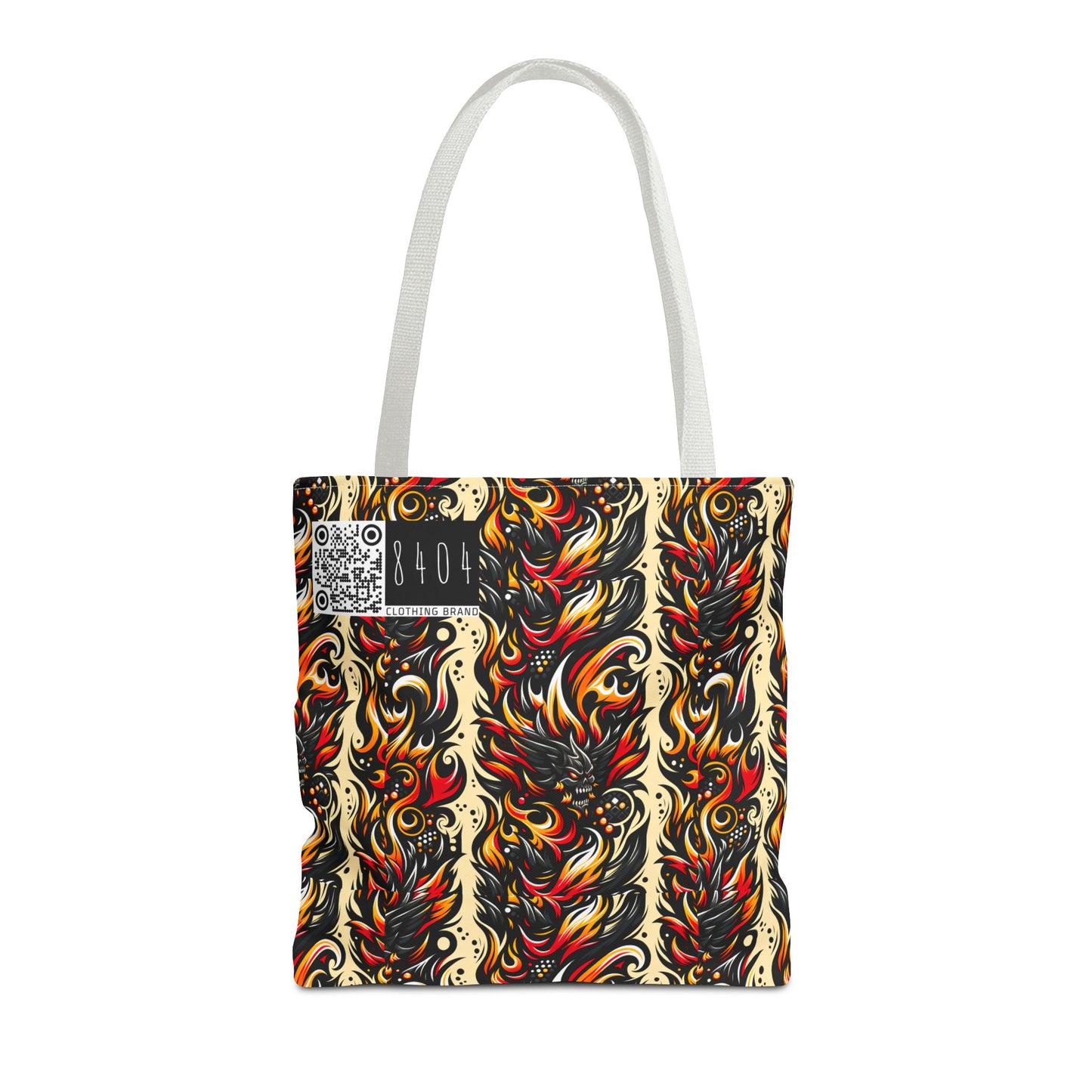 Flame Graphics Maximalist Streetwear Tote Bag - 8404 Design-65