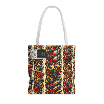 Flame Graphics Maximalist Streetwear Tote Bag - 8404 Design-65
