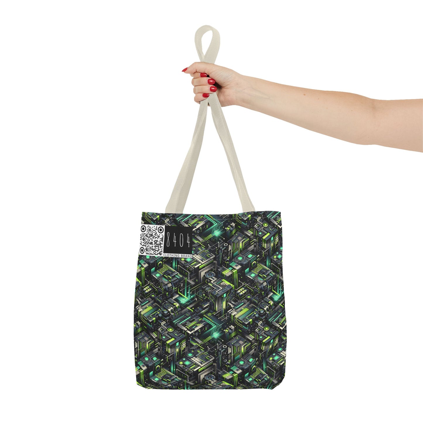 Tech-Infused Graphics Tech-Forward Streetwear Tote Bag - 8404 Design-47