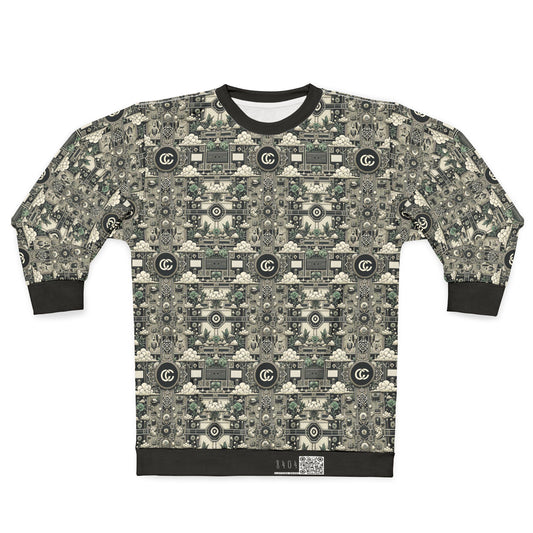 Cyber Garden Party Tech Garden Extravaganza Sweatshirt - 8404 Design-54