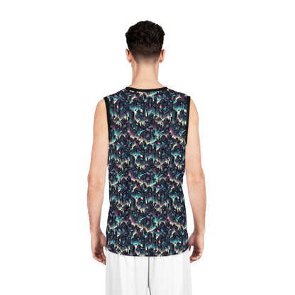 Digital Rebellion Tech-Inspired Streetwear Basketball Jersey - 8404 Design-51