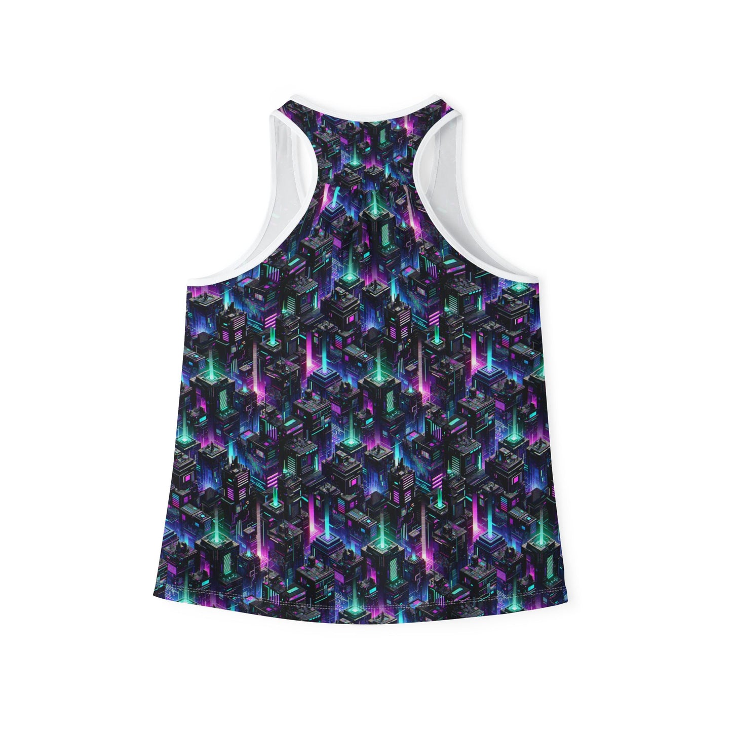 Tech Noir Graphics Futuristic Tech Aesthetics Women's Tank Top - 8404 Design-55