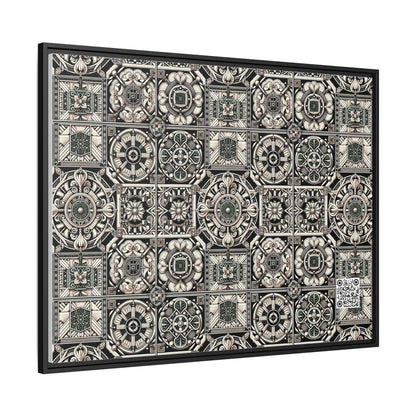 Cyber Garden Party Tech Garden Extravaganza Matte Canvas, Framed (multi-Color) - 8404 Design-45 A