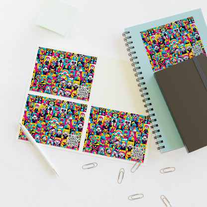 Neon Pop Playful Pop Culture Mashup Sticker Sheets - 8404 Design-60