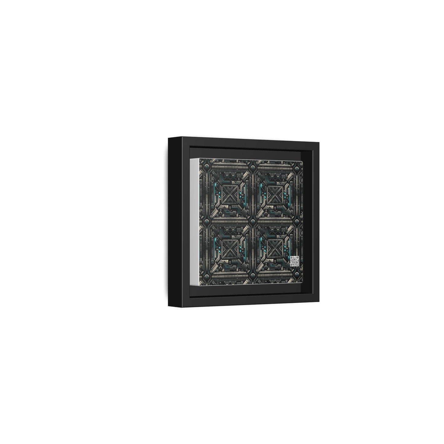 Tech Noir Futuristic Tech Aesthetic with a Dark Twist Matte Canvas, Framed (multi-color) - 8404 Design-59 B