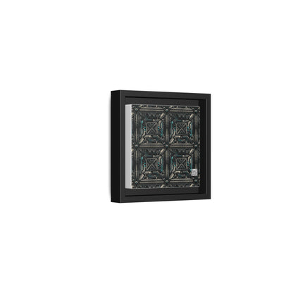 Tech Noir Futuristic Tech Aesthetic with a Dark Twist Matte Canvas, Framed (multi-color) - 8404 Design-59 B