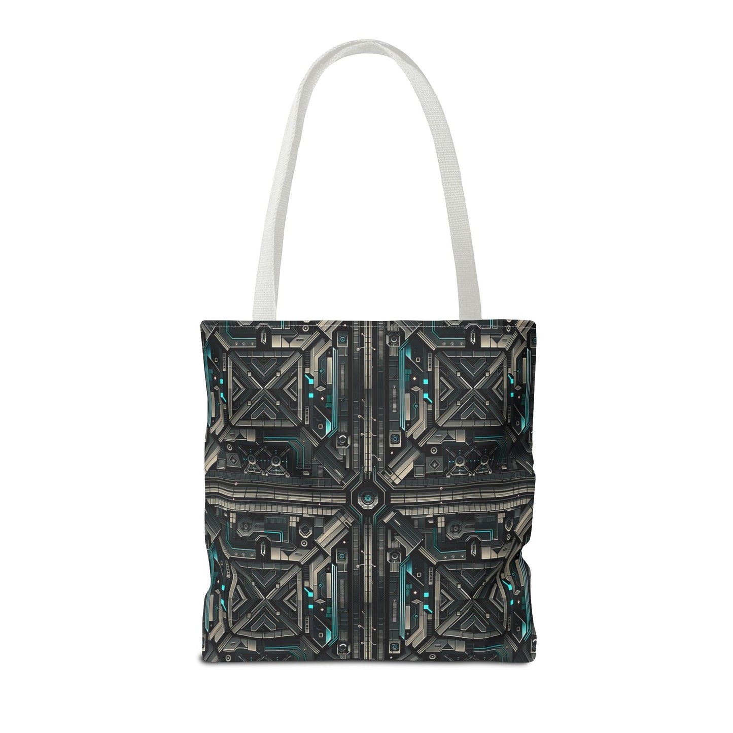 Tech Noir Futuristic Tech Aesthetic with a Dark Twist Tote Bag - 8404 Design-59
