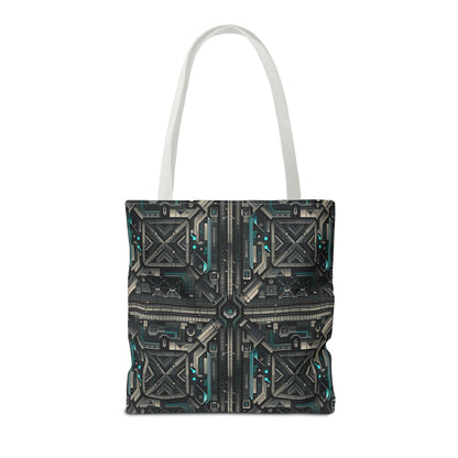 Tech Noir Futuristic Tech Aesthetic with a Dark Twist Tote Bag - 8404 Design-59