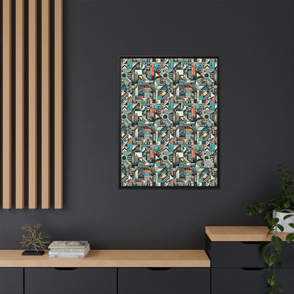 Digital Street Art Urban Street Style Matte Canvas, Framed (multi-color) - 8404 Design-81 A