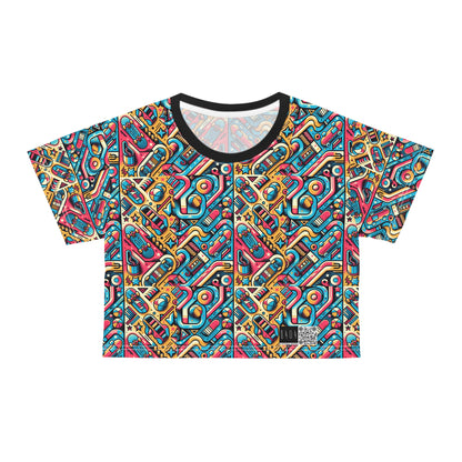 Skate Culture Revival Urban Retro Cool Crop Tee - 8404 Design-50