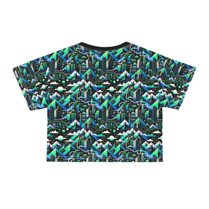 Digital Adventure Graphics Digital Explorer Crop Tee - 8404 Design-55