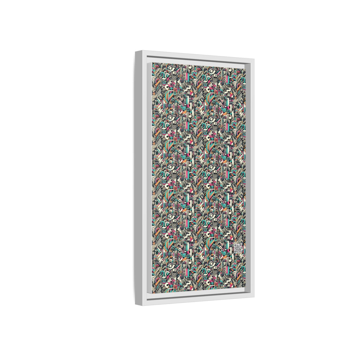 Digital Street Art Urban Street Style Matte Canvas, Framed (multi-color) - 8404 Design-74 B