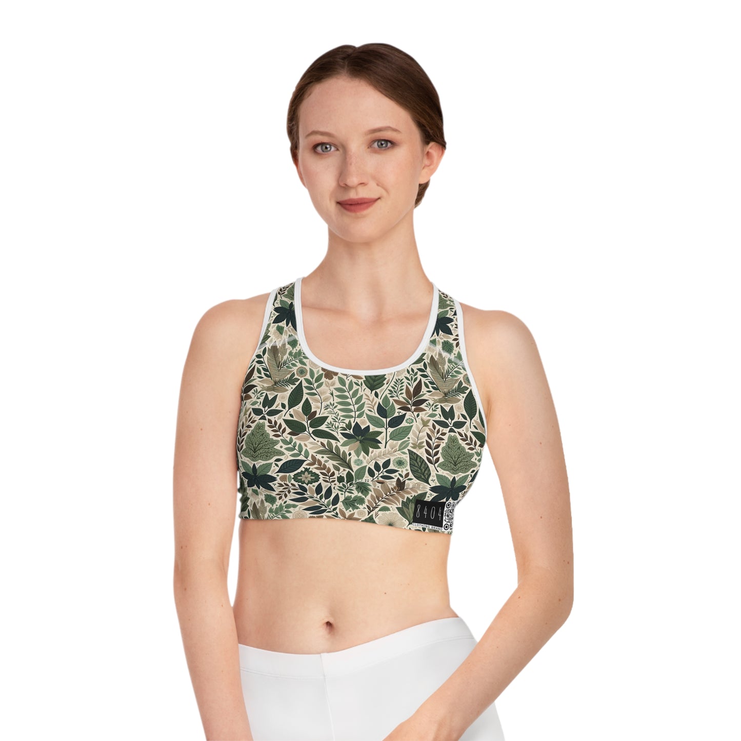 Streetwear Sustainability Environmentally Conscious Streetwear with a Natural Aesthetic Sports Bra - 8404 Design-57