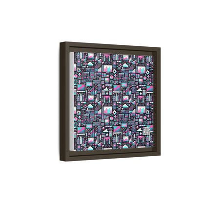 Digital Rebellion Youthful Streetwear with a Rebellious Digital Twist Matte Canvas, Framed (multi-color) - 8404 Design-71 B