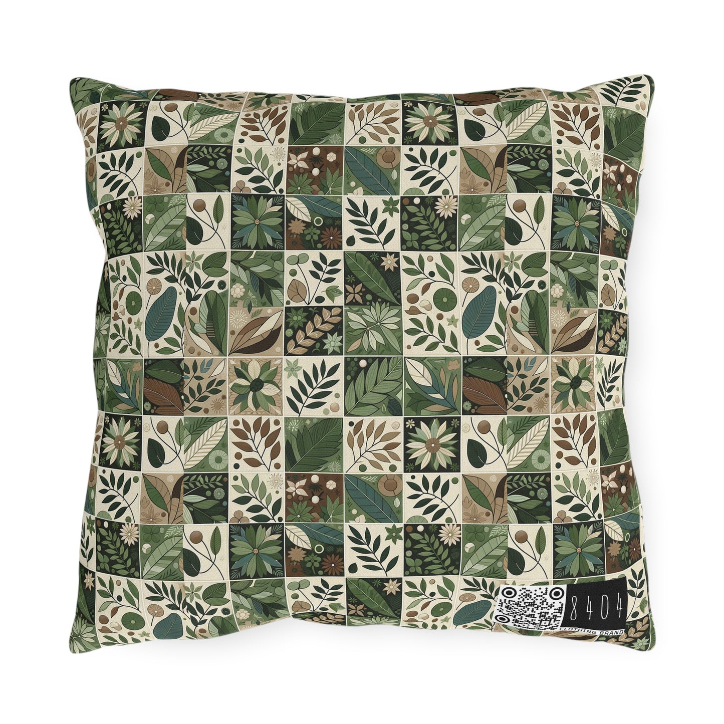 Streetwear Sustainability Environmentally Conscious Streetwear with a Natural Aesthetic Outdoor Pillow - 8404 Design-57