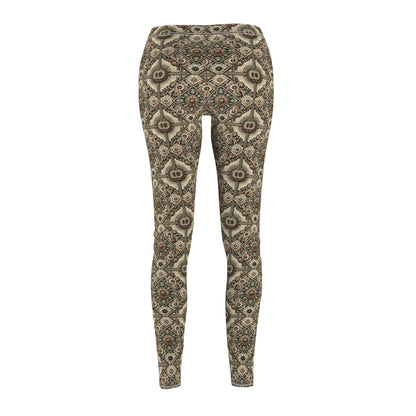 Graphic Workwear Capsule Artisanal Workwear Fusion Women's Cut & Sew Casual Leggings - 8404 Design-61