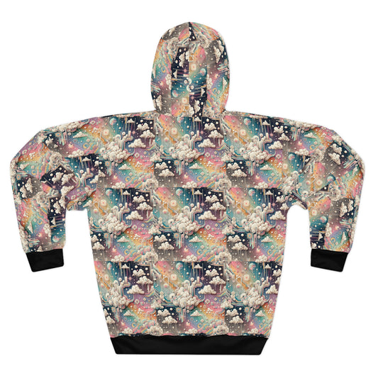 Digital Dreamland Whimsical and Nostalgic Streetwear With a Digital Twist Pullover Hoodie - 8404 Design-52