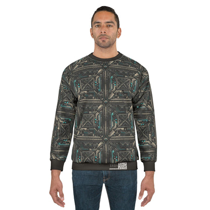 Tech Noir Futuristic Tech Aesthetic with a Dark Twist Sweatshirt - 8404 Design-59