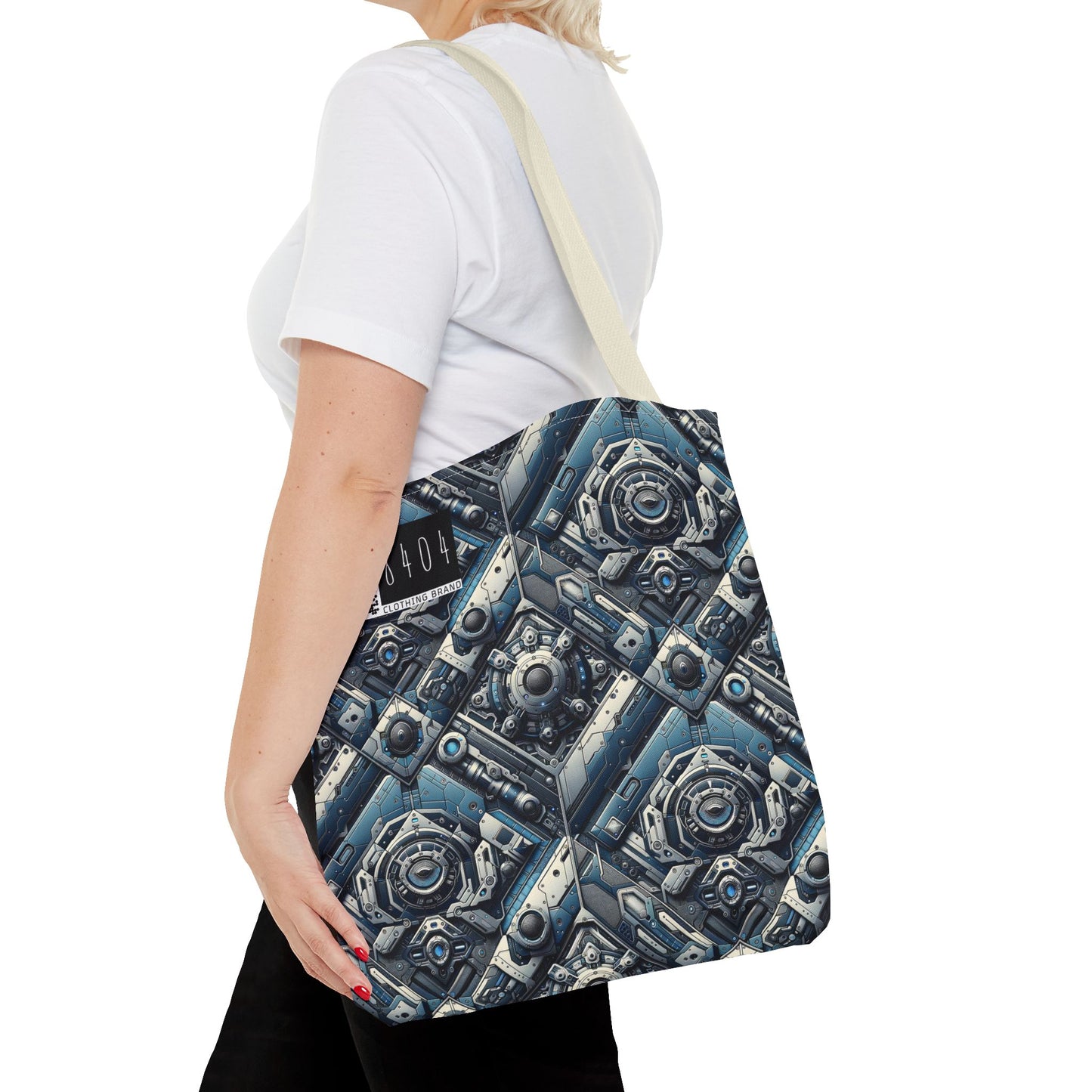 Tech Utility Fusion Tech-Forward Utility With a Futuristic Edge Tote Bag - 8404 Design-43