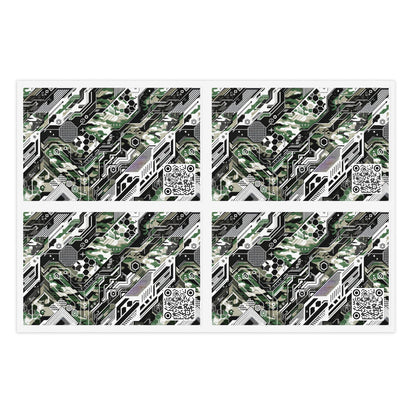 Tech Camo Fusion Tech-Forward Streetwear With a Futuristic Edge Sticker Sheets - 8404 Design-46