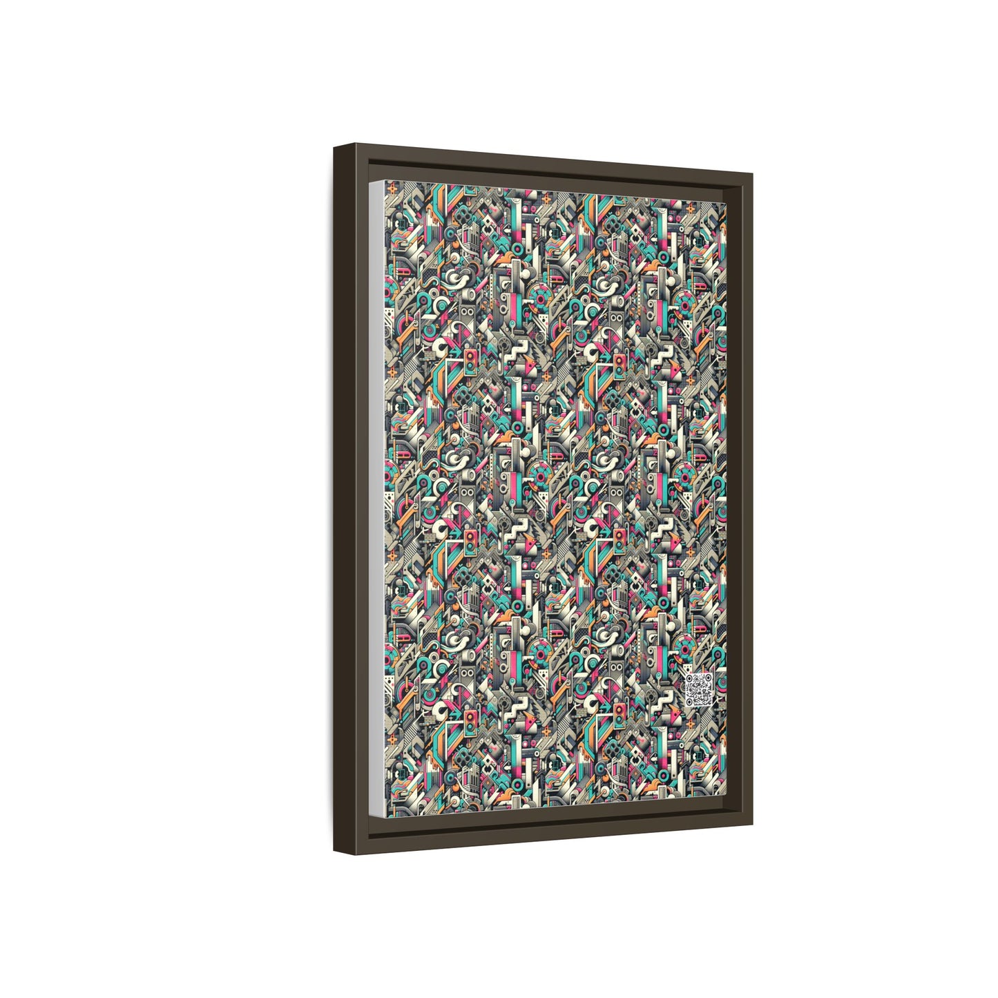 Digital Street Art Urban Street Style Matte Canvas, Framed (multi-color) - 8404 Design-74 B