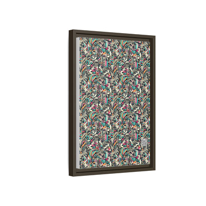 Digital Street Art Urban Street Style Matte Canvas, Framed (multi-color) - 8404 Design-74 B