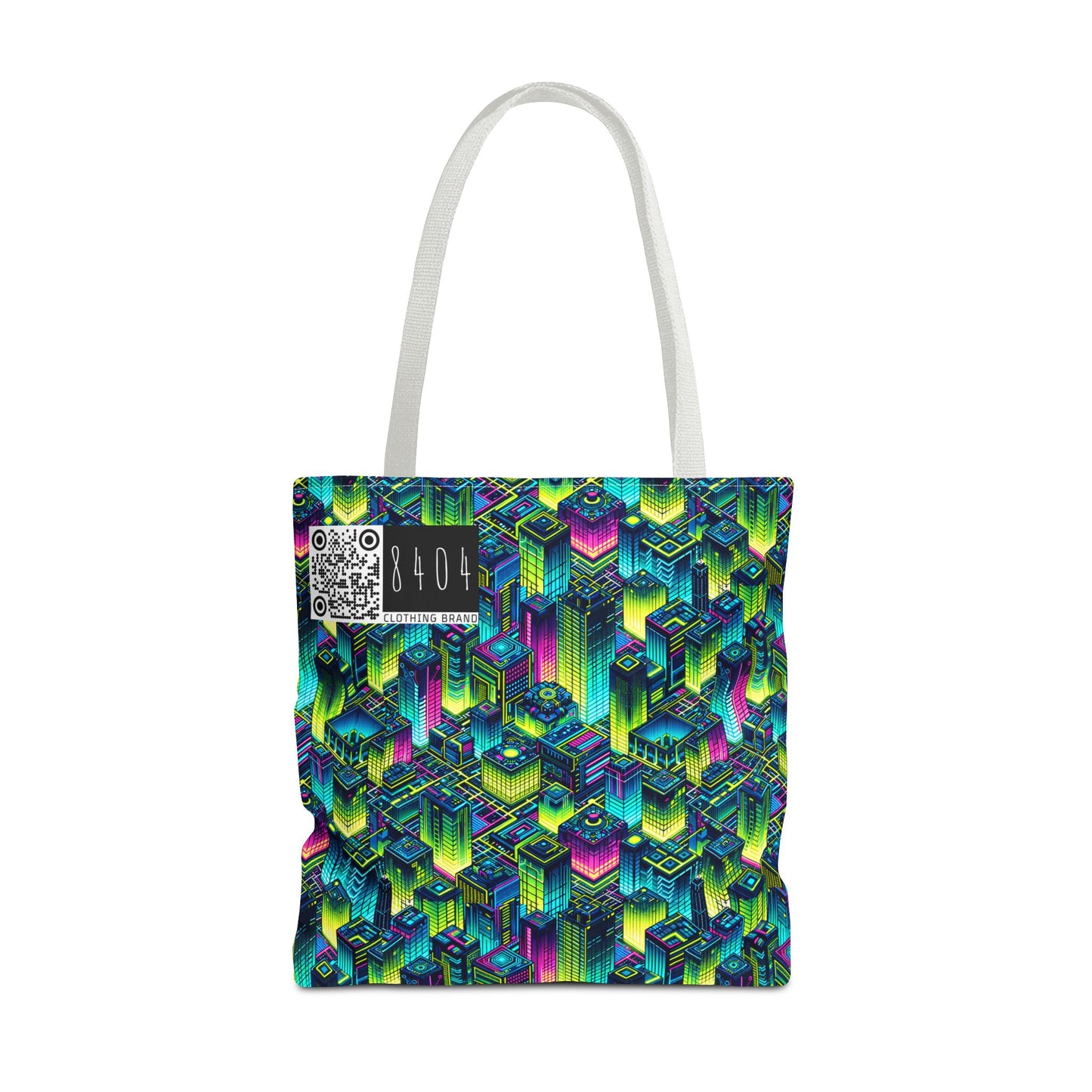 Tech-Infused Neon Tech-Forward Streetwear Tote Bag - 8404 Design-65