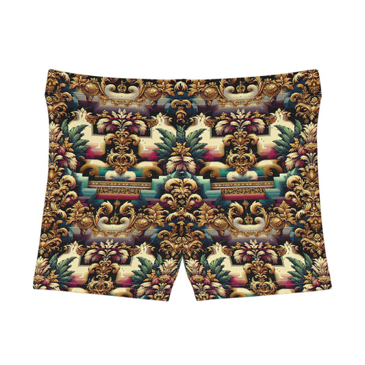 Digital Renaissance Modern Baroque Fusion Women's Shorts - 8404 Design-60