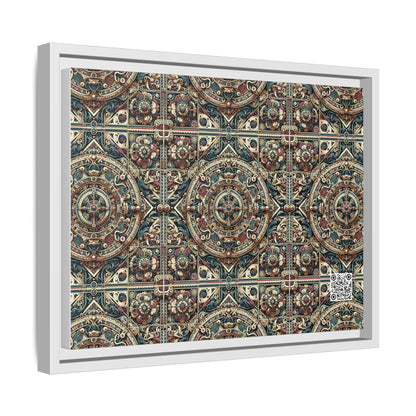Urban Renaissance Historical Fusion With Street Edge Matte Canvas, Framed (multi-Color) - 8404 Design-57 A