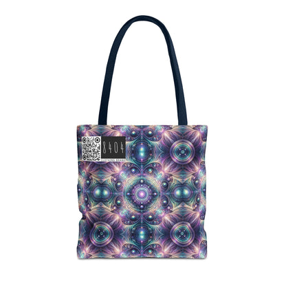 Iridescent Tech Fusion Tech-Forward Streetwear Tote Bag - 8404 Design-61