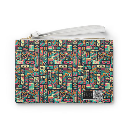 Skate Culture Revival Urban Retro Cool Clutch Bag - 8404 Design-61